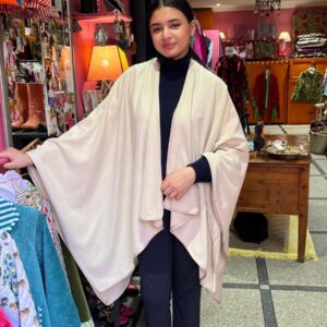 Cape Cachemire brodé - Blanc